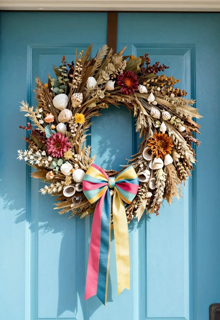 12 Summer Craft Ideas for Adults: Easy and Refreshing - 10. Summer-Themed Wreaths 1