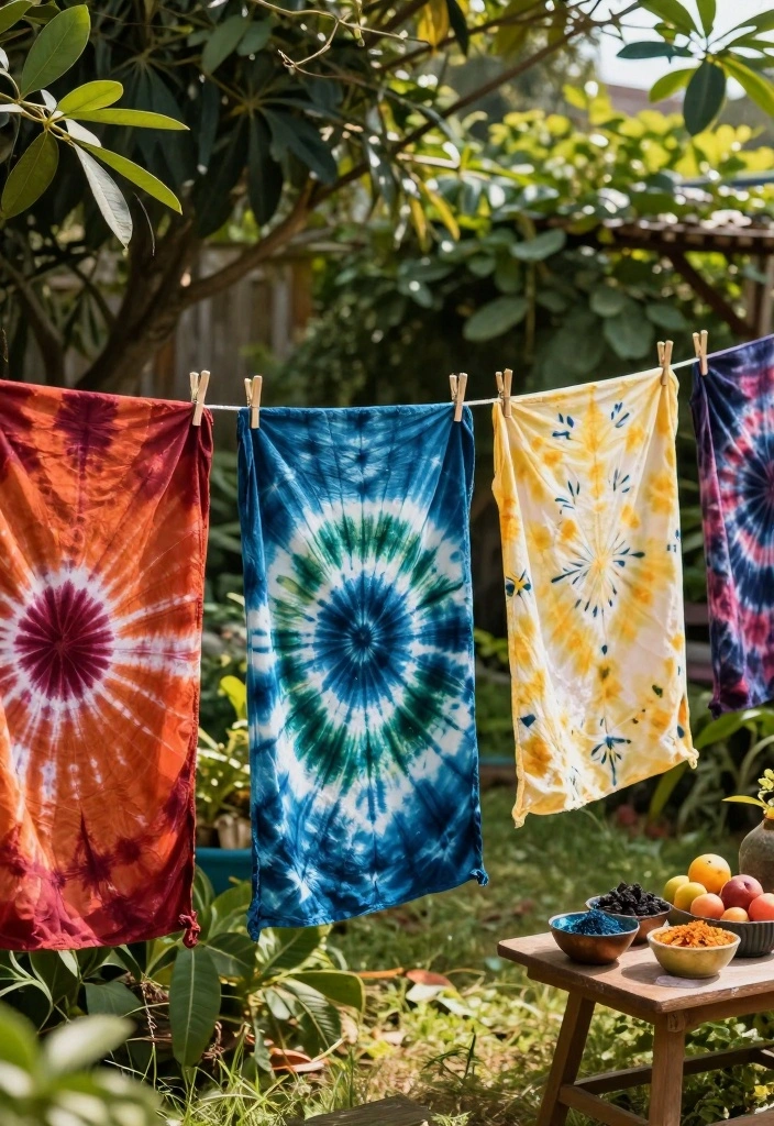 12 Summer Craft Ideas for Adults: Easy and Refreshing - 2. Natural Dye Tie-Dye 1