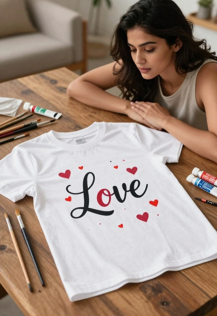12 T Shirt Painting Ideas for Boyfriend He’ll Actually Wear - 1. Personalized Love Quote Tee 1