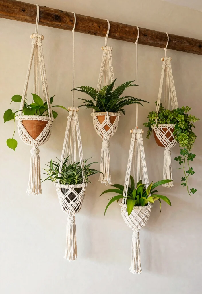 12 Trendy Craft Ideas Modern Pinterest Worthy 6. Macram Plant Hangers 0