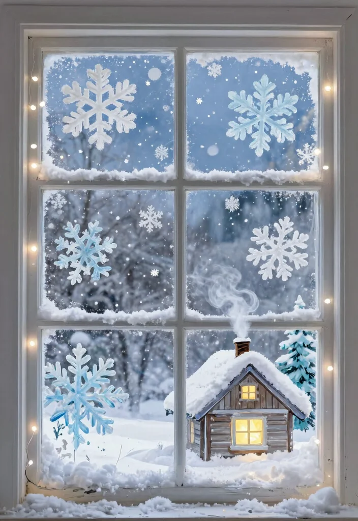 12 Window Painting Ideas Christmas That Instantly Feel Festive 1 12 Window Painting Ideas Christmas That Instantly Feel Festive - 1. Snowy Wonderland 1