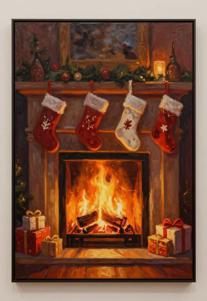 12 Window Painting Ideas Christmas That Instantly Feel Festive 12 12 Window Painting Ideas Christmas That Instantly Feel Festive - 12. Cozy Fireplace Scene 1