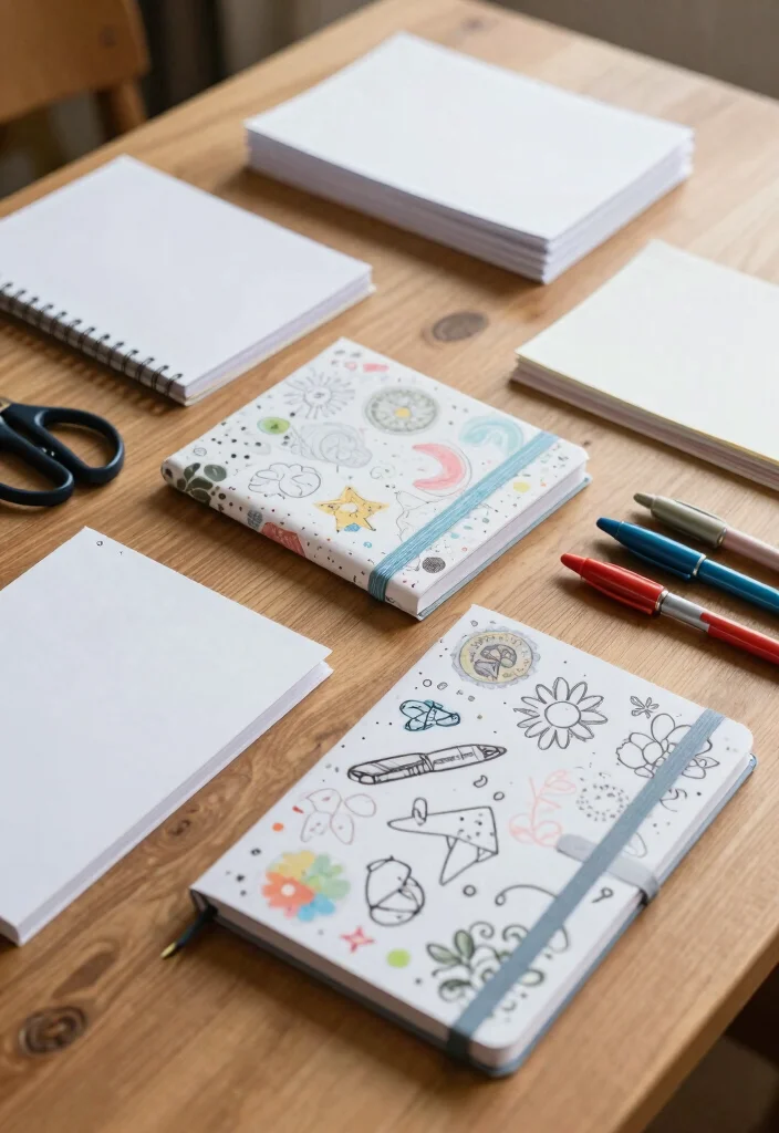 14 Art and Craft Ideas with Paper Simple and Creative 13. DIY Paper Notebooks 0