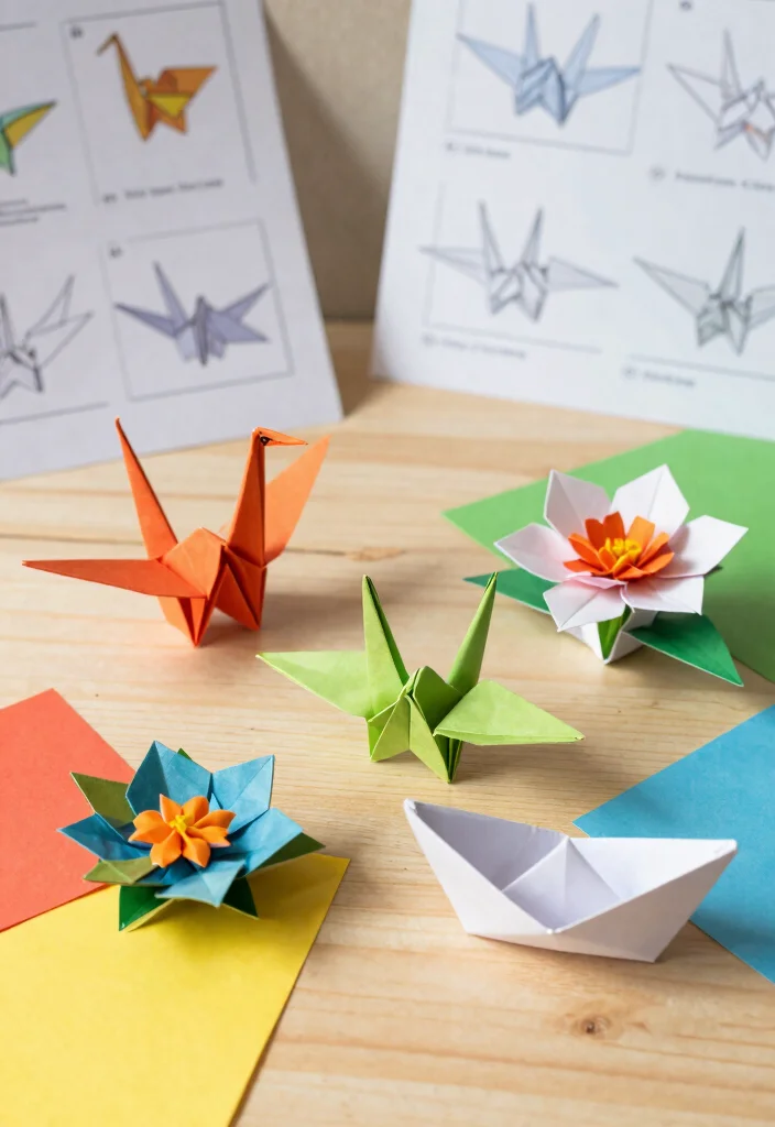 14 Art and Craft Ideas with Paper Simple and Creative 2. Fun Origami Creations 0