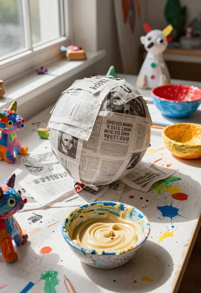 14 Art and Craft Ideas with Paper Simple and Creative 4. Creative Paper Mache 0