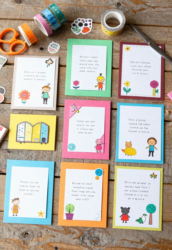 14 Art and Craft Ideas with Paper Simple and Creative 5. Personalized Paper Cards 0