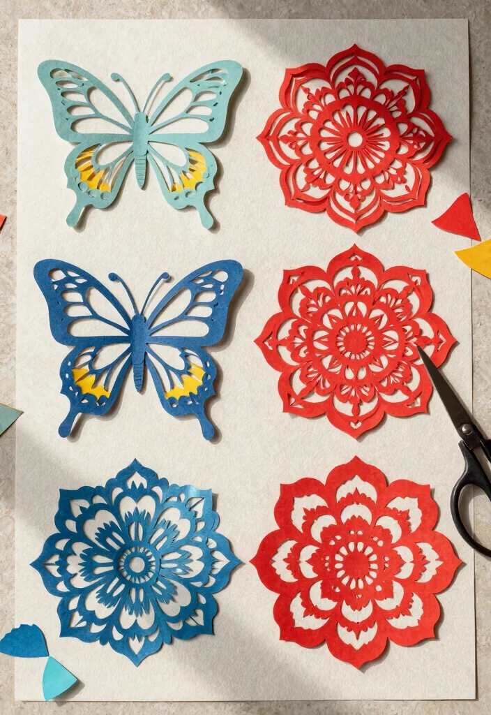 14 Art and Craft Ideas with Paper Simple and Creative 8. Decorative Paper Cutting 0