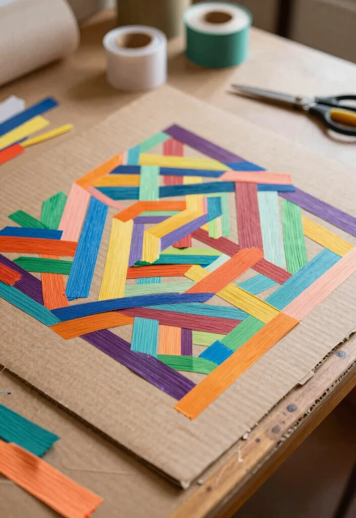 14 Art and Craft Ideas with Paper Simple and Creative 9. Paper Weaving Techniques 0