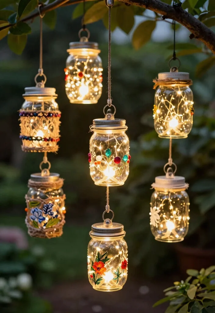 14 Best Out of Waste Decoration Ideas: Creative and Budget-Friendly - 1. Glass Jar Lanterns 1