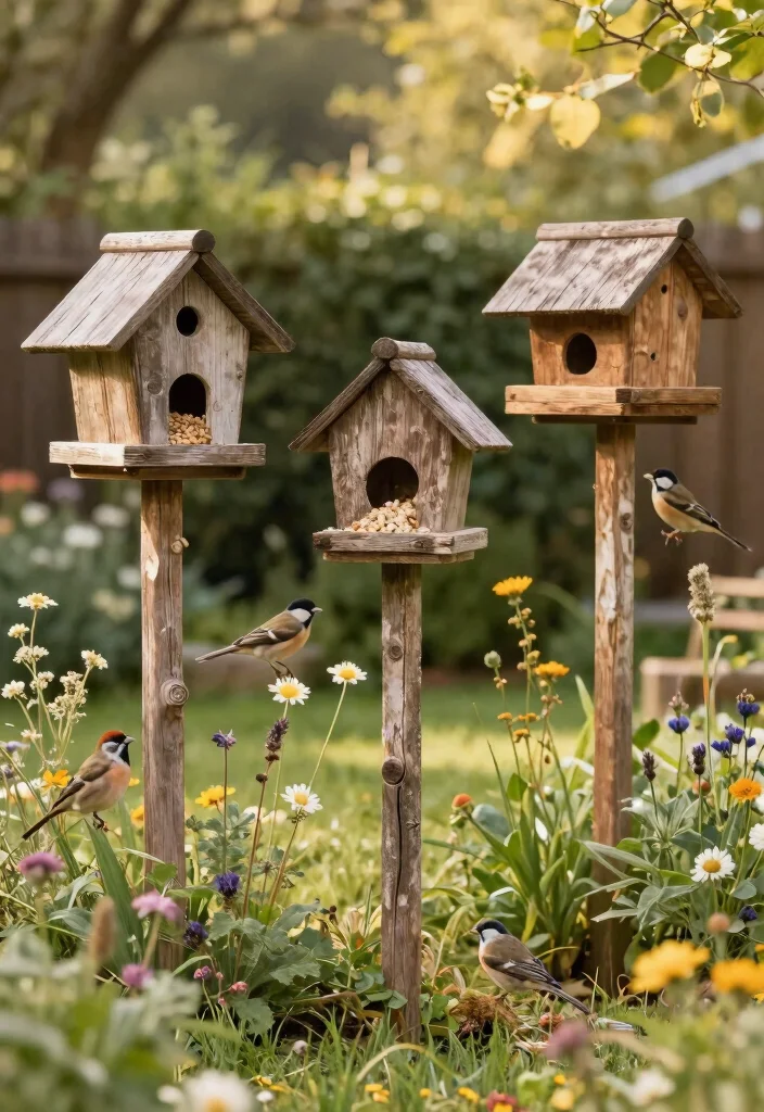 14 Bird Feeder Painting Ideas to Beautify Your Backyard - 5. Rustic Barn Aesthetic 1