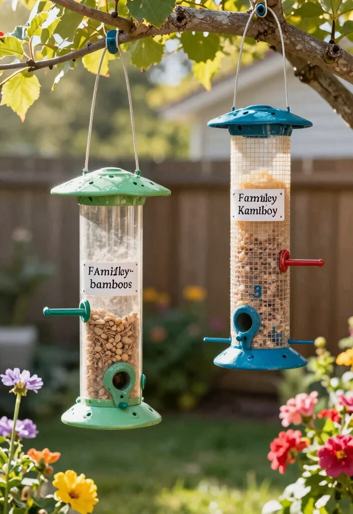 14 Bird Feeder Painting Ideas to Beautify Your Backyard - 9. Personal Touches 1