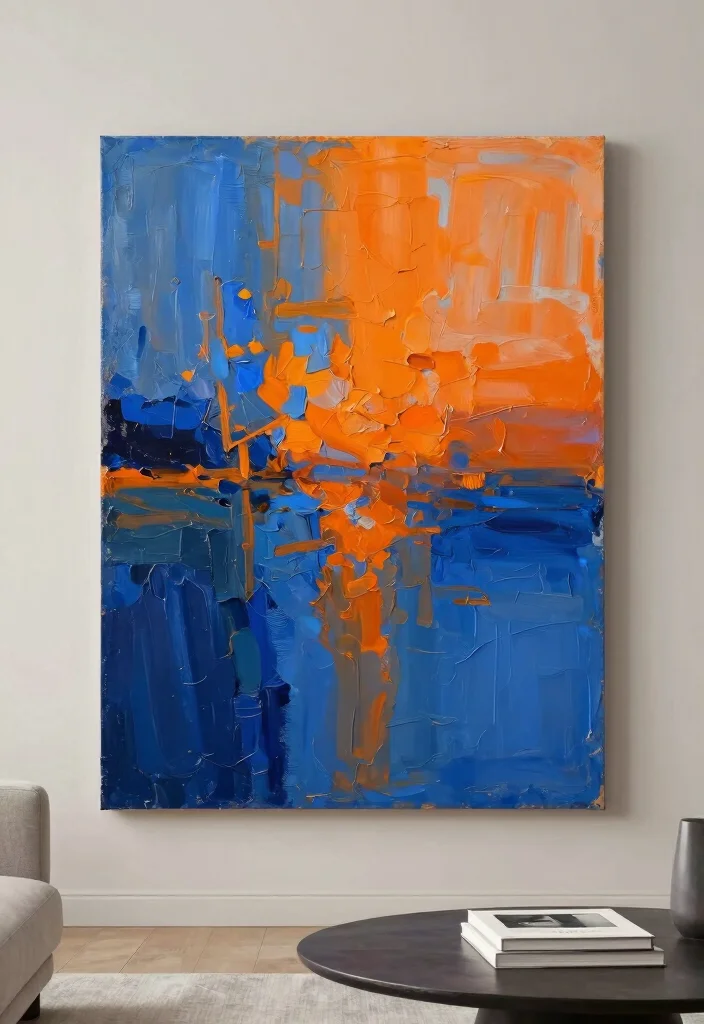 14 Canvas Painting Ideas for Living Room Wall Decor Easy DIY - 6. Textured Impasto 1