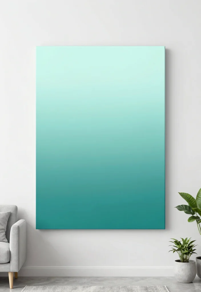 14 Canvas Painting Ideas for Living Room Wall Decor Easy DIY - 9. Ombre Gradient 1