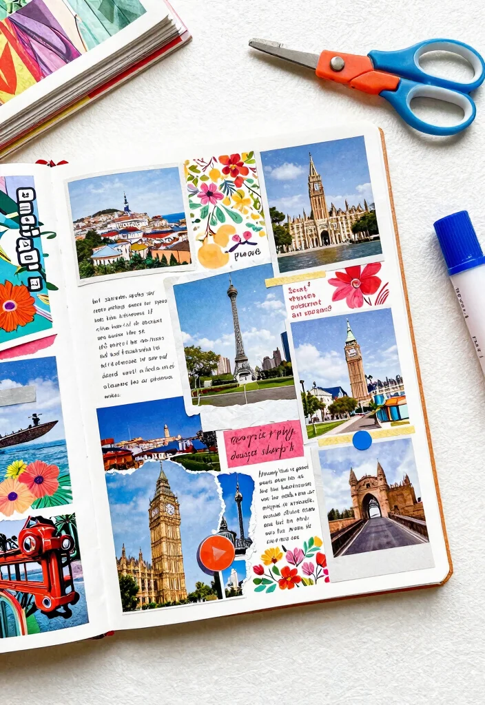14 Colorful Journal Ideas to Make Every Page Pop - 2. Vibrant Collage Pages 1
