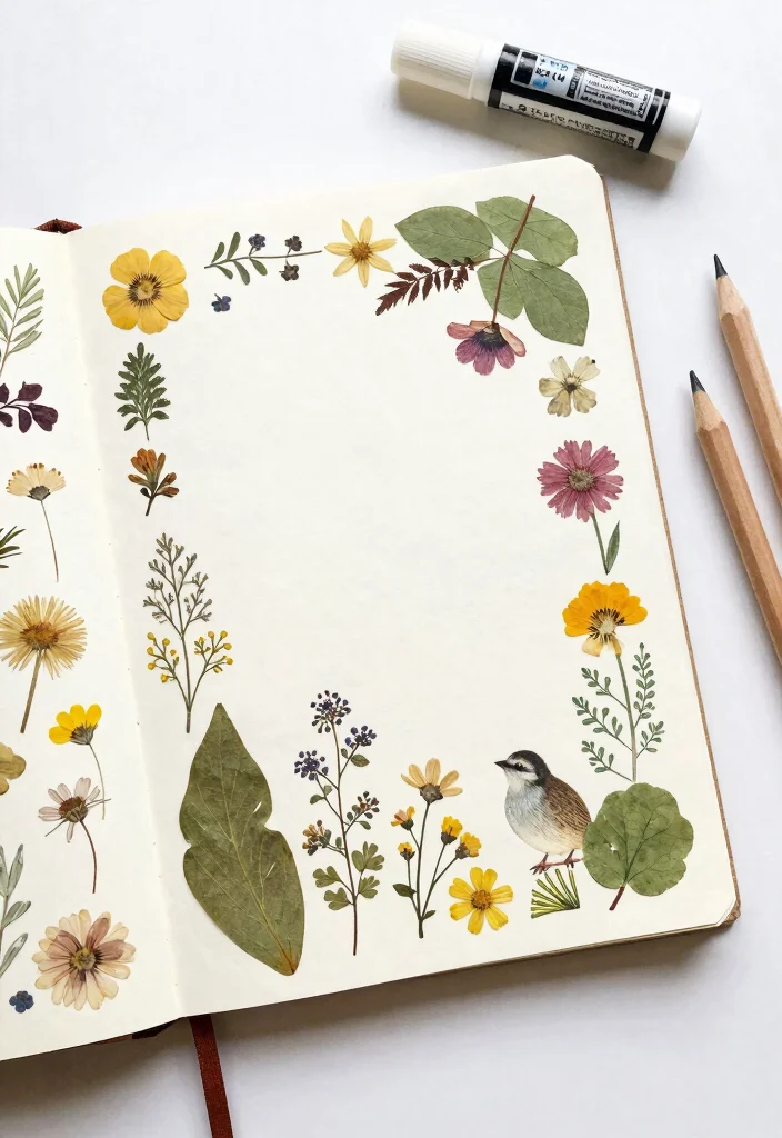 14 Colorful Journal Ideas to Make Every Page Pop - 7. Nature-Inspired Themes 1