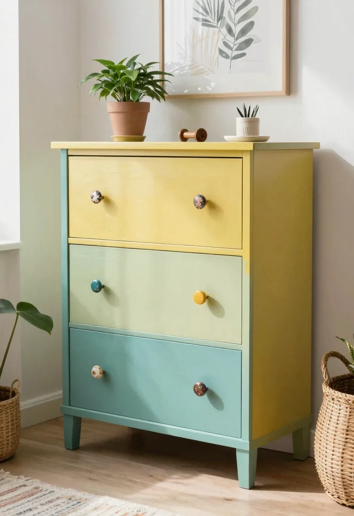 14 Craft Ideas from Waste Materials: Creative Recycling for Eco-Friendly Home Decor - 14. Upcycled Furniture: A DIY Makeover 1