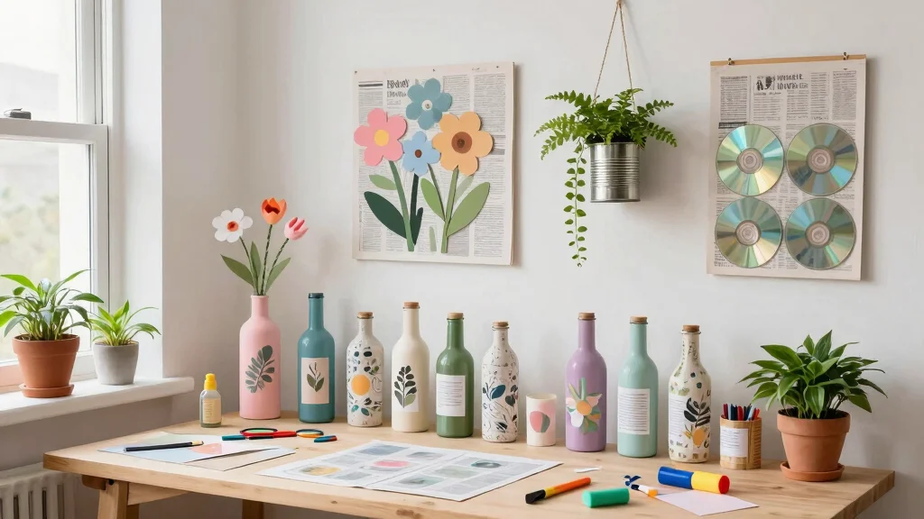14 Craft Ideas from Waste Materials: Creative Recycling for Eco-Friendly Home Decor