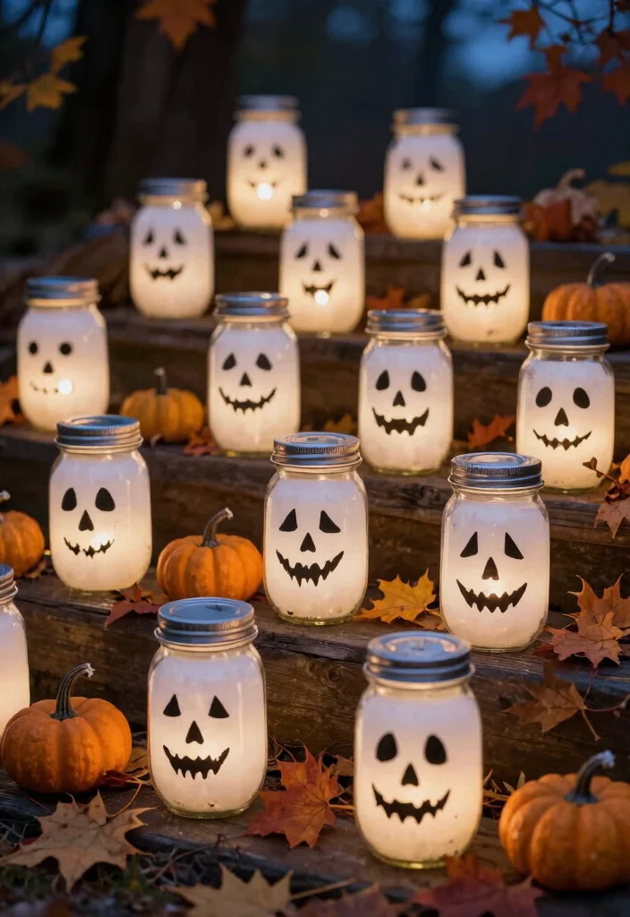 14 DIY Halloween Craft Ideas: Fun and Easy Eco-Friendly Projects - 2. Ghostly Lanterns 1