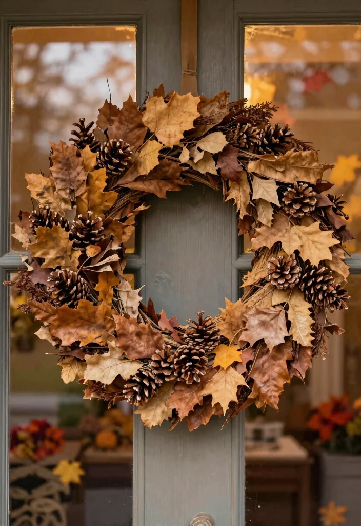 14 DIY Halloween Craft Ideas: Fun and Easy Eco-Friendly Projects - 4. Festive Fall Wreath 1