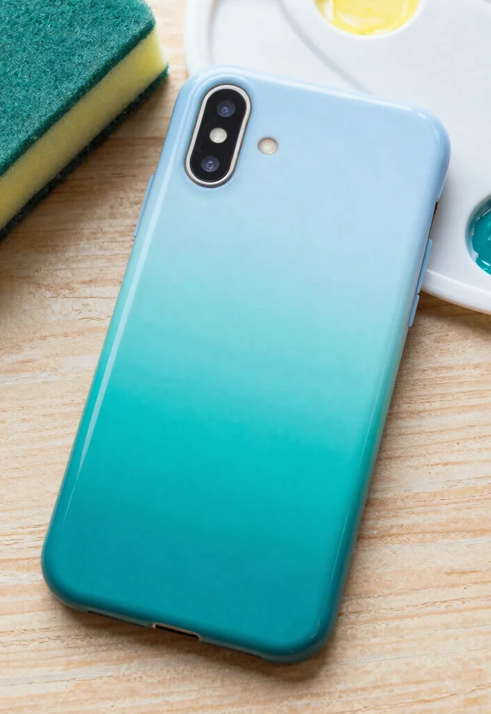 14 DIY Phone Case Painting Ideas That Look Expensive but Easy - 1. Ombre Delight 1