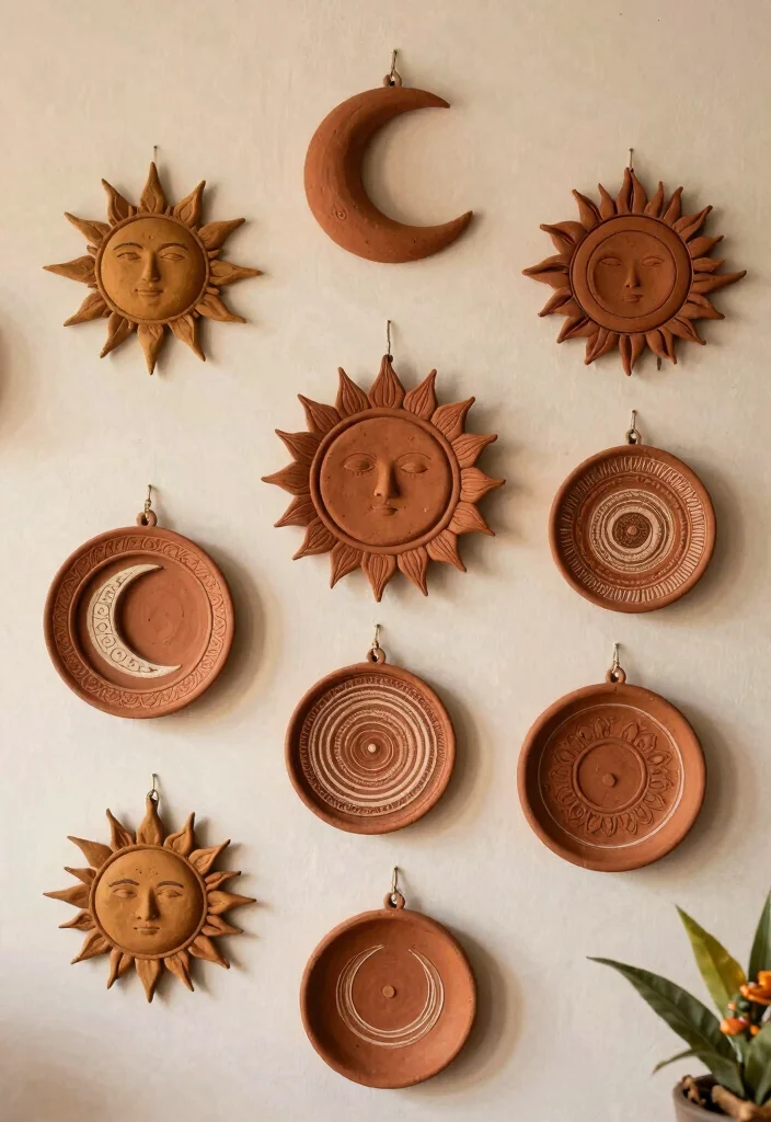 14 Diwali Craft Ideas: Creative Festival Decor DIY 10 14 Diwali Craft Ideas Creative Festival Decor DIY 10. Earthy Clay Wall Art 0