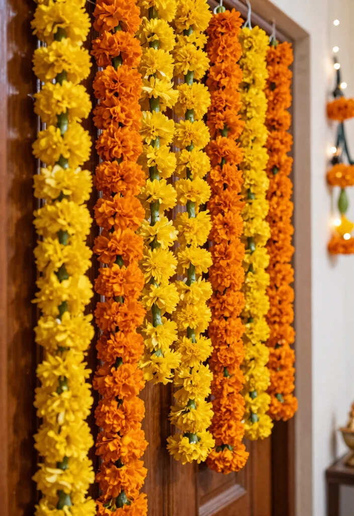 14 Diwali Craft Ideas: Creative Festival Decor DIY 4 14 Diwali Craft Ideas Creative Festival Decor DIY 4. Marigold Flower Garlands 0