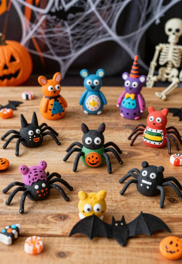 14 Halloween Pottery Painting Ideas for Spooky Home Decor - 3. Creepy Crawly Critters 1