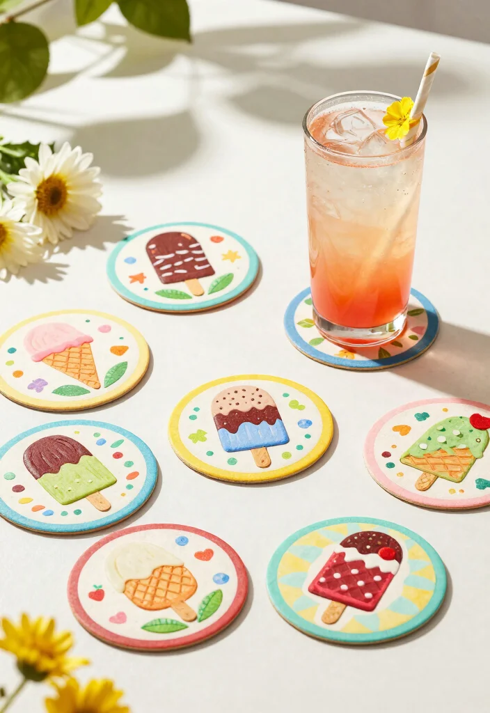 14 Ice Cream Stick Craft Ideas Fun and Simple DIY 3. Ice Cream Stick Coasters 0