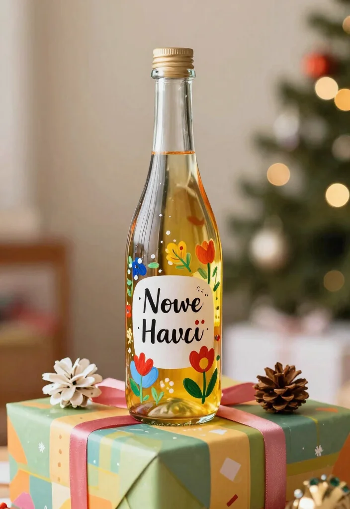 14 Painting Ideas on Glass Bottles for Chic Upcycled Home Decor - 14. Customized Gifts 1