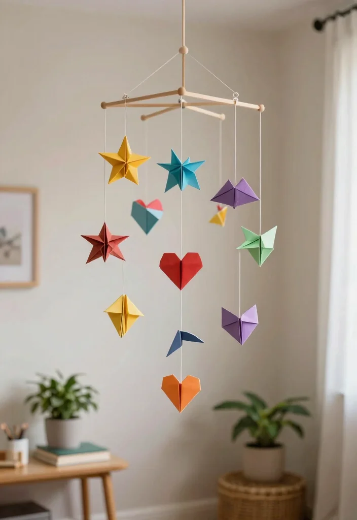 14 Paper Craft Ideas for Room Decor: Easy DIY 3 14 Paper Craft Ideas for Room Decor: Easy DIY - 3. Origami Decorations 1