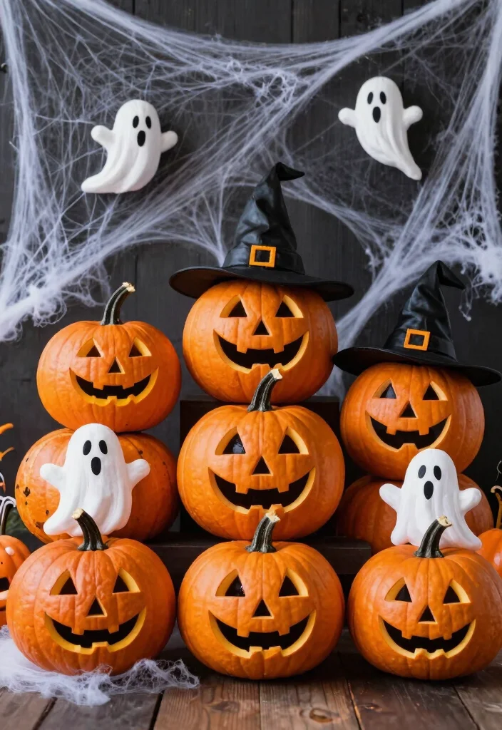 14 Small Pumpkin Painting Ideas That Beat Traditional Carving - 10. Halloween Characters 1