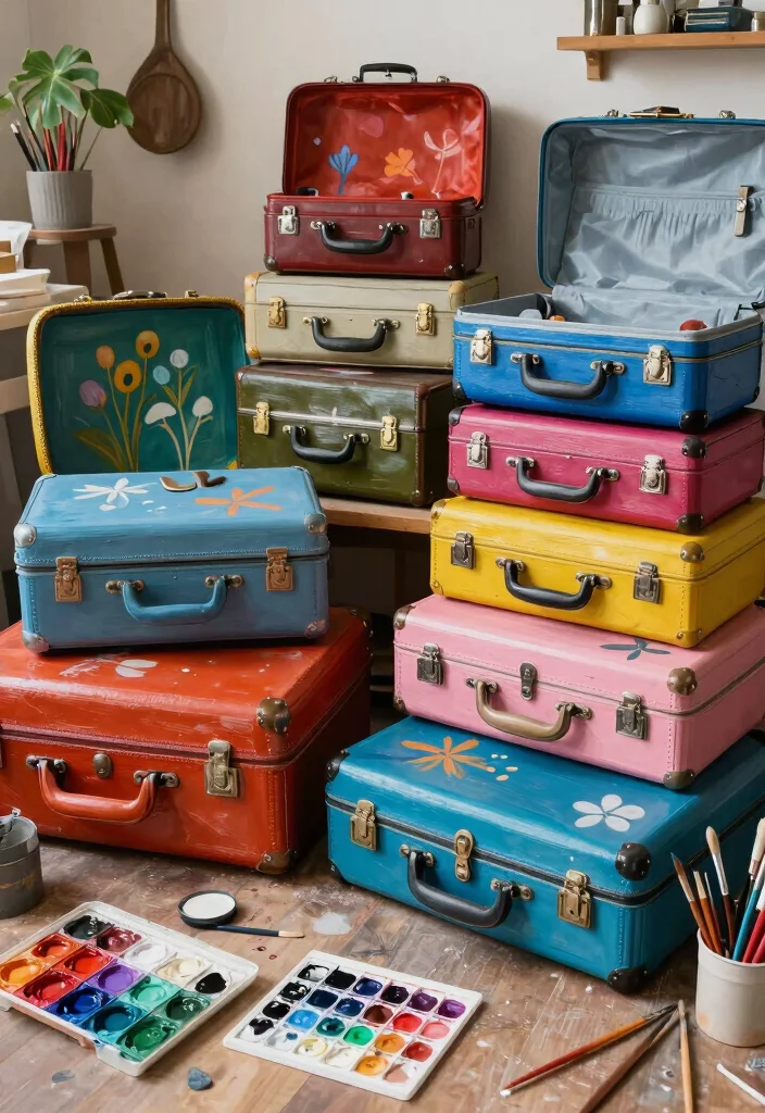 14 Suitcase Painting Ideas to Turn Old Luggage into Statement Decor - Conclusion 1