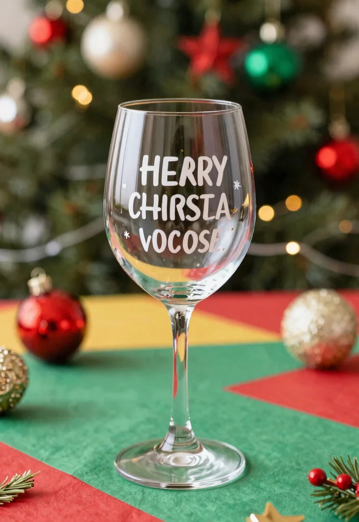 14 Wine Glass Painting Ideas Christmas Perfect for Holiday Tables 13. Festive Quotes 0