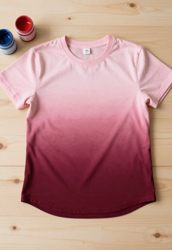 15 Shirt Painting Ideas Aesthetic Enough for Everyday Style - 6. Ombre Effect 1