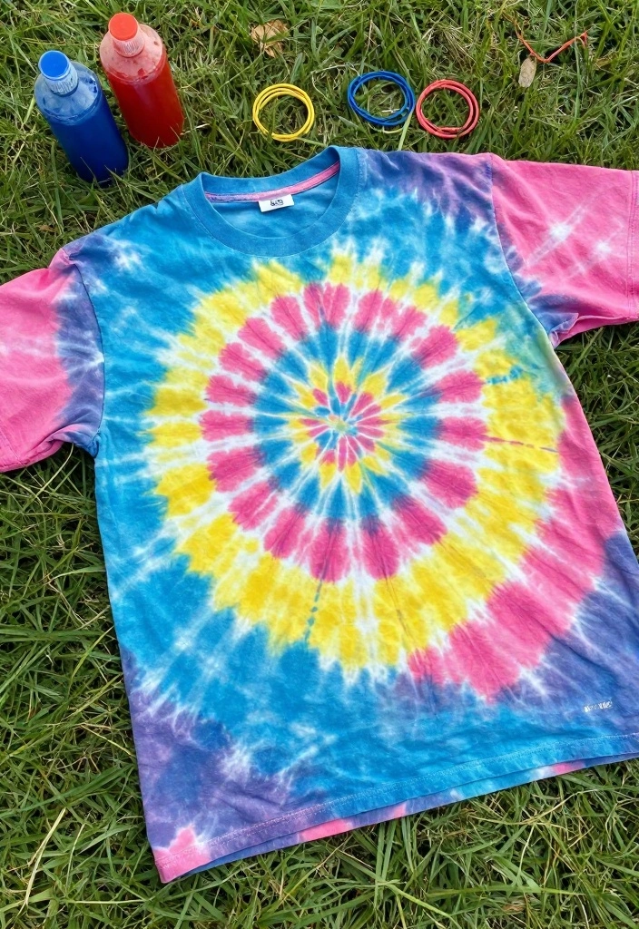 15 Shirt Painting Ideas Aesthetic Enough for Everyday Style - 8. Tie-Dye Vibes 1