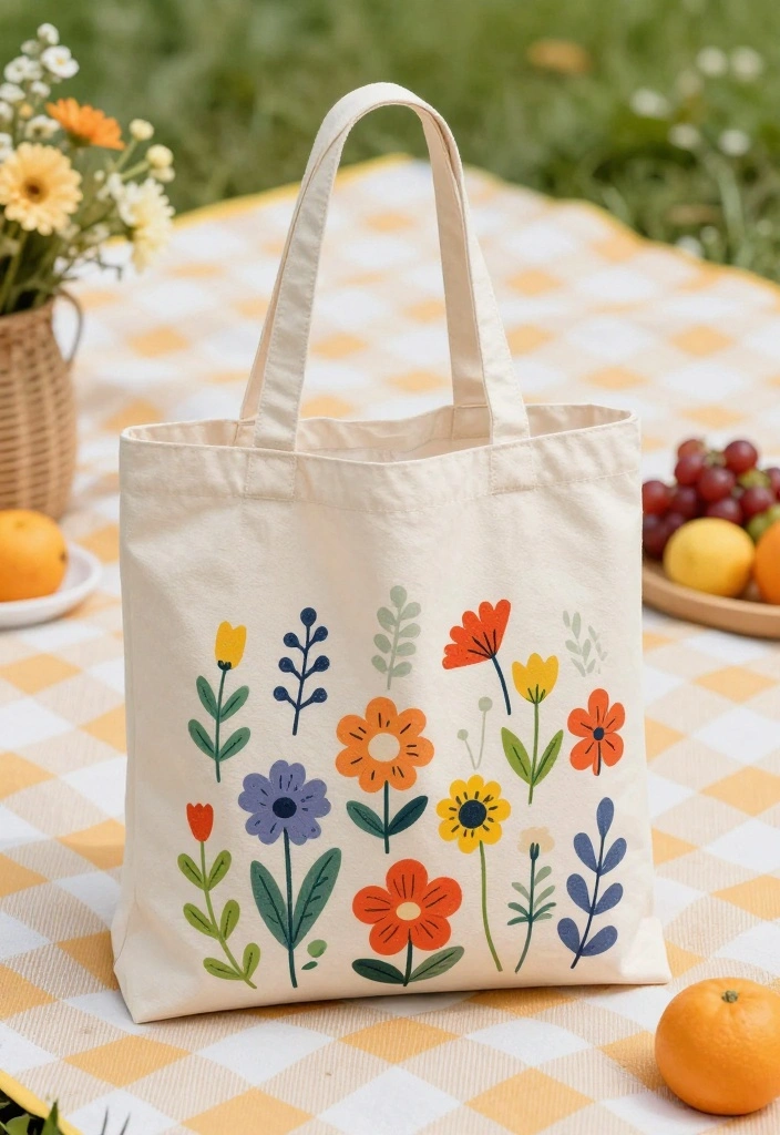 15 Tote Bag Painting Ideas That Look Trendy Not Crafty 10 15 Tote Bag Painting Ideas That Look Trendy Not Crafty - 10. Seasonal Themes 1