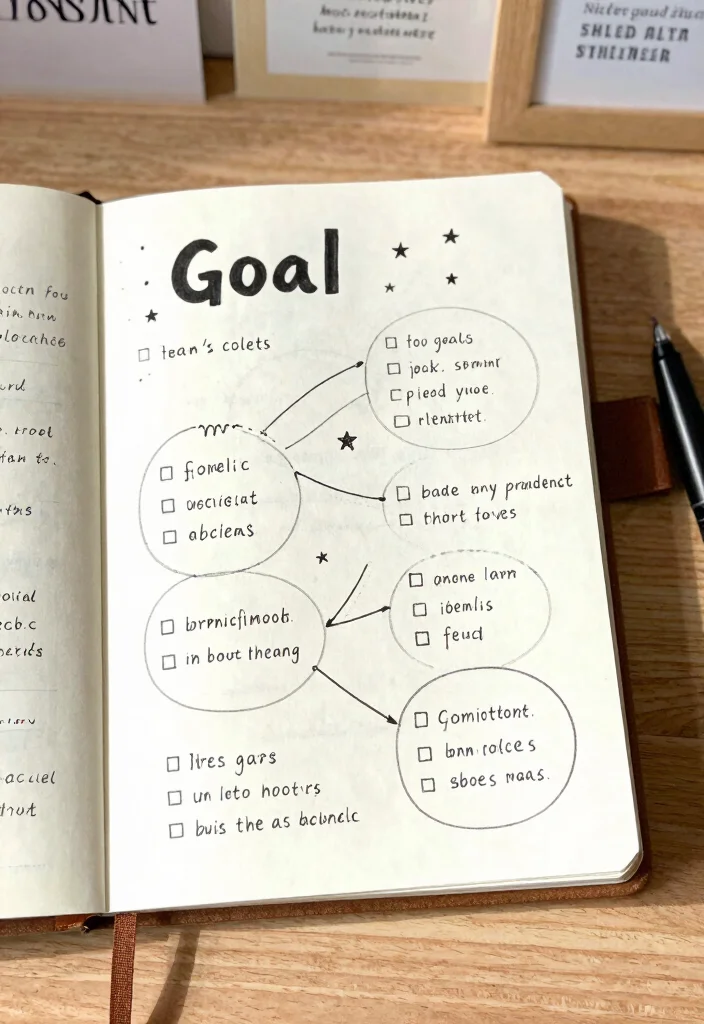 18 Bullet Journal Ideas Templates Easy for Beginners - 5. Goal Setting Page 1