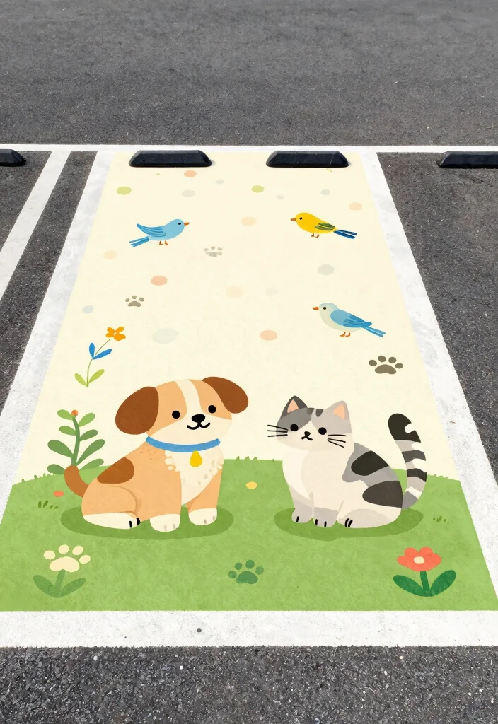 18 Senior Parking Spot Painting Ideas Everyone Will Notice - 3. Animal Kingdom 1
