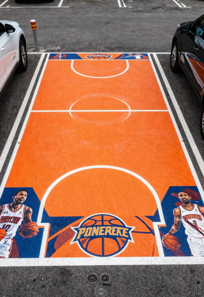 18 Senior Parking Spot Painting Ideas Everyone Will Notice - 7. Sports Fanatic 1