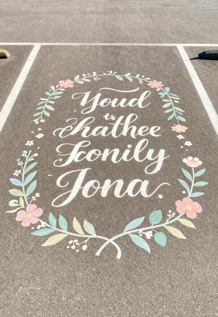 18 Senior Parking Spot Painting Ideas Everyone Will Notice - 8. Inspirational Quotes 1