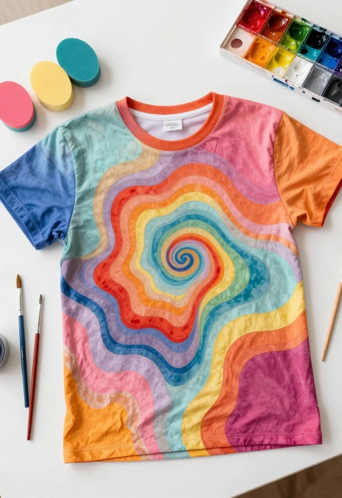 18 T Shirt Painting Ideas Anyone Can Do at Home 10 18 T Shirt Painting Ideas Anyone Can Do at Home 10. Layered Fabric Paints 0