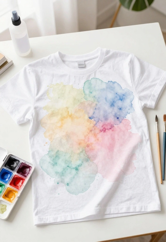 18 T Shirt Painting Ideas Anyone Can Do at Home 14 18 T Shirt Painting Ideas Anyone Can Do at Home 14. Abstract Watercolor Effects 0