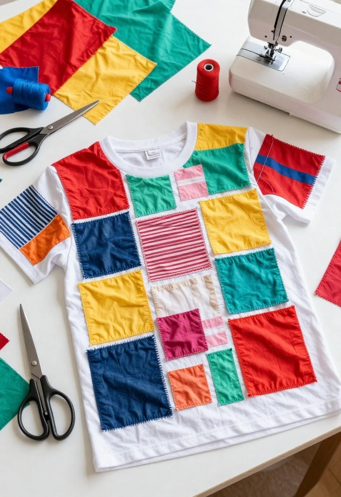 18 T Shirt Painting Ideas Anyone Can Do at Home 15 18 T Shirt Painting Ideas Anyone Can Do at Home 15. Upcycled T Shirt Patches 0