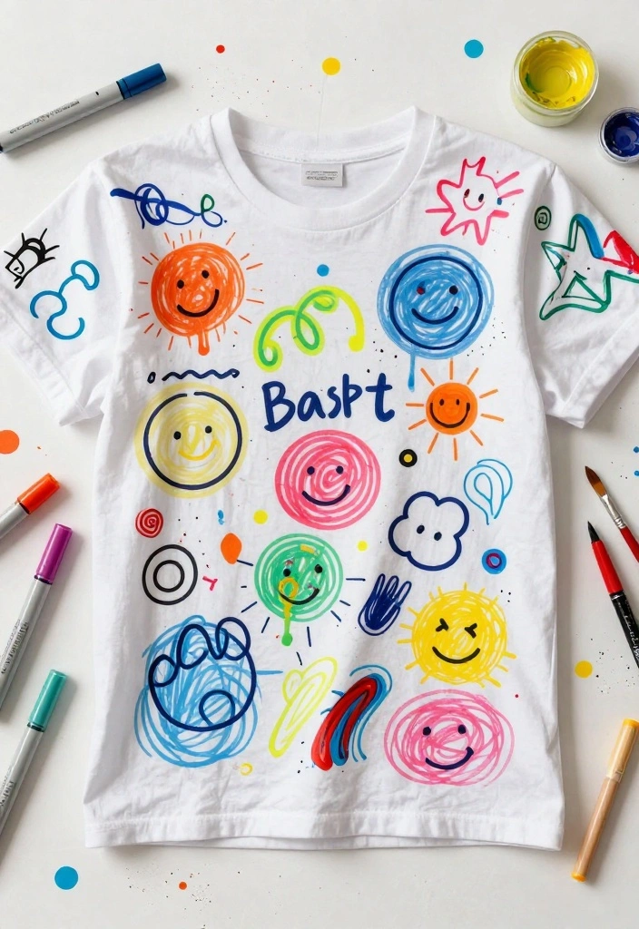 18 T Shirt Painting Ideas Anyone Can Do at Home 16 18 T Shirt Painting Ideas Anyone Can Do at Home 16. Doodling and Scribbles 0