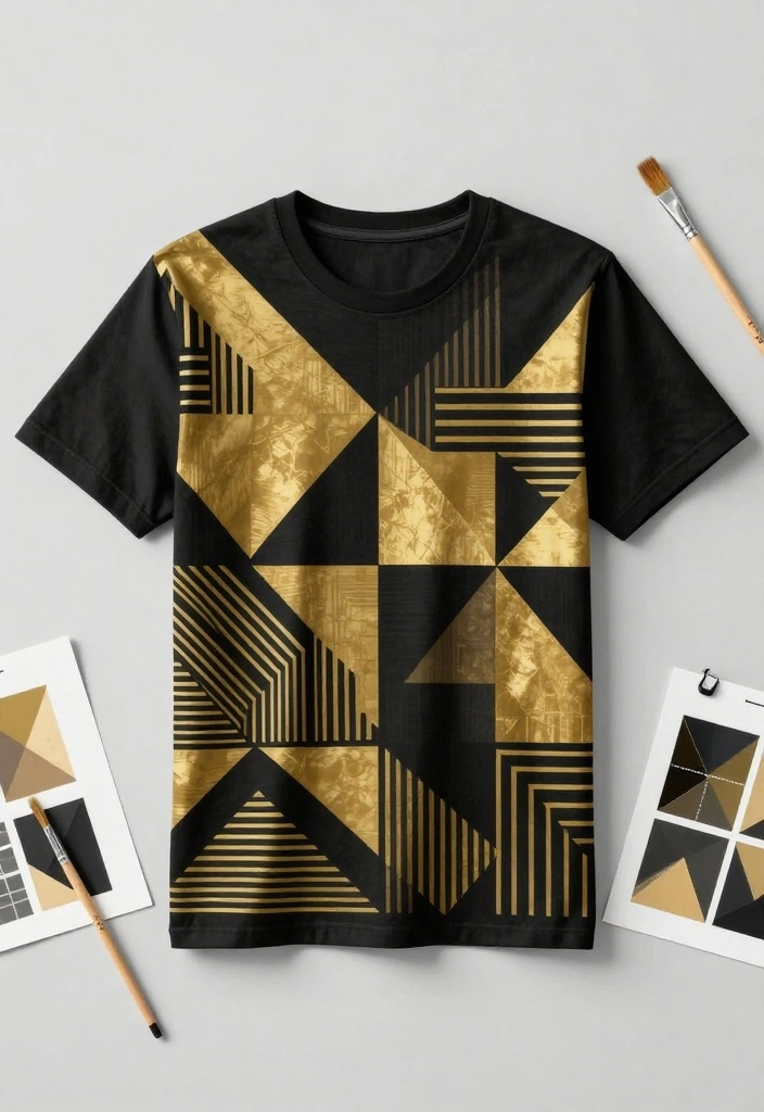 18 T Shirt Painting Ideas Anyone Can Do at Home 8 18 T Shirt Painting Ideas Anyone Can Do at Home 8. Geometric Patterns 0