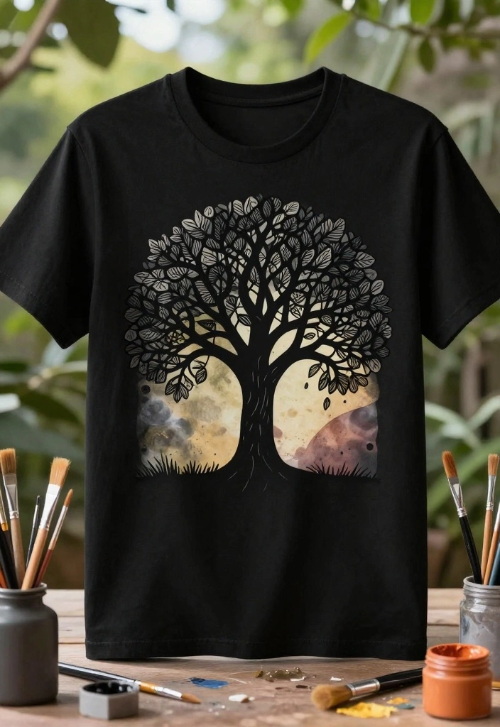 18 T Shirt Painting Ideas Anyone Can Do at Home 9 18 T Shirt Painting Ideas Anyone Can Do at Home 9. Artistic Silhouettes 0