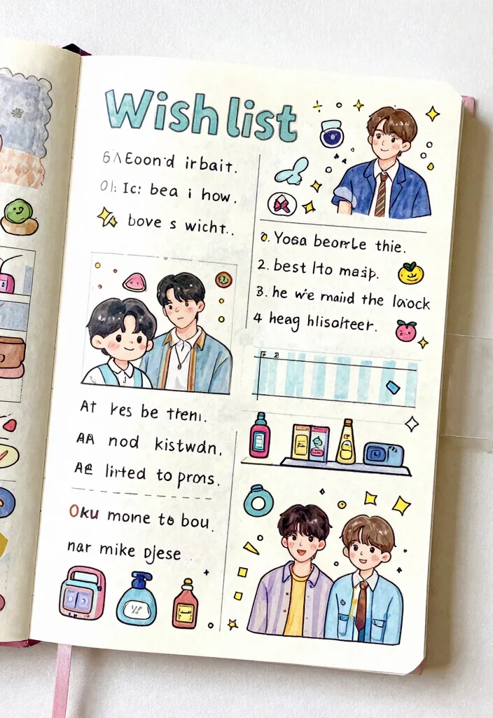 9 BT21 Journal Ideas Every K-Pop Fan Will Love 9 9 BT21 Journal Ideas Every K-Pop Fan Will Love - 9. BT21 Wishlist & Goals Page 1
