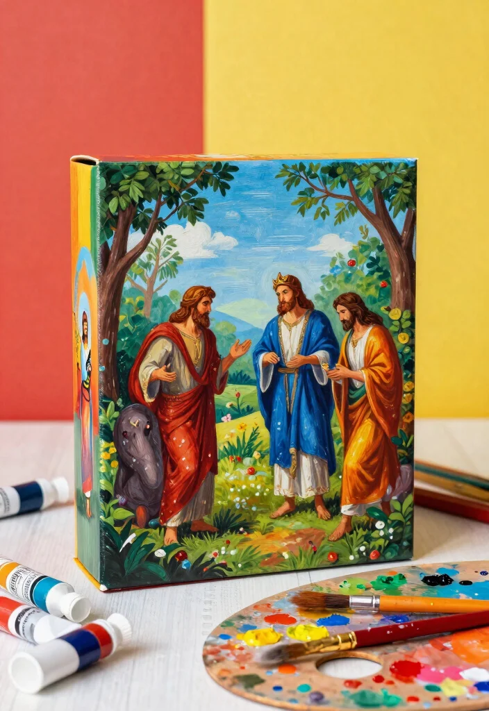 9 Bible Box Ideas for Meaningful Handmade Storage - 3. Painted Decorative Box 1