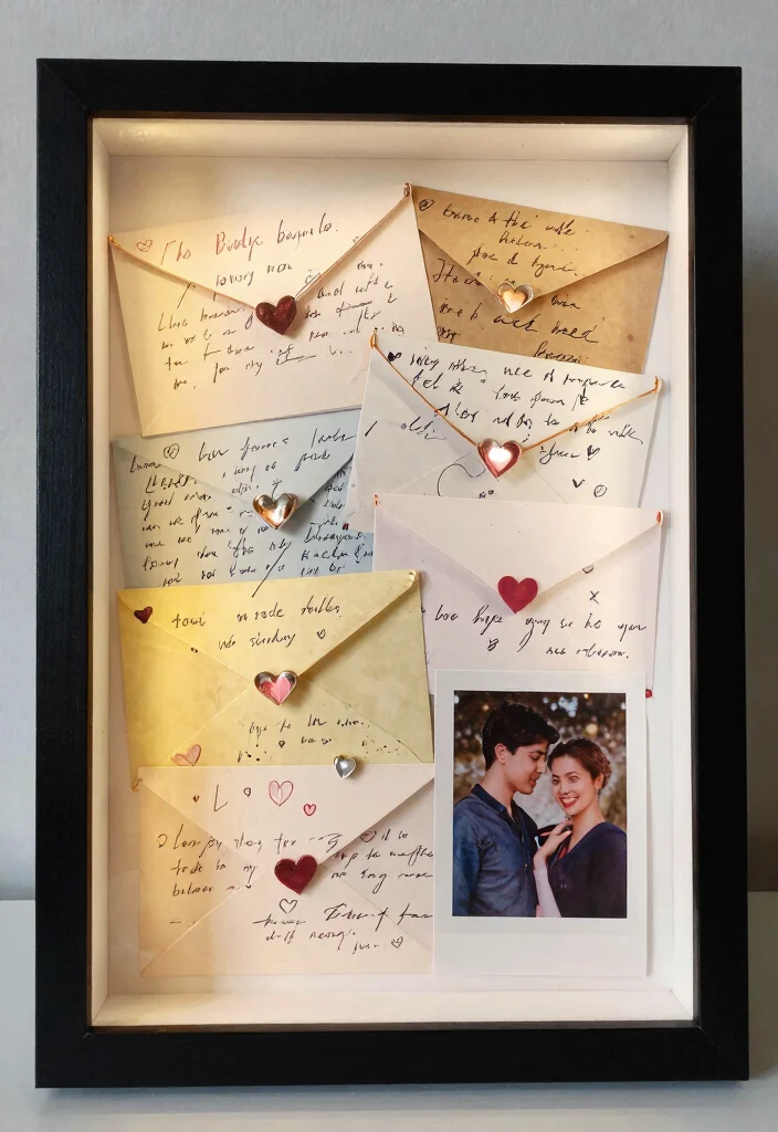 9 Boyfriend Shadow Box Ideas: Romantic DIY Gift Ideas - 2. Love Letters Shadow Box 1