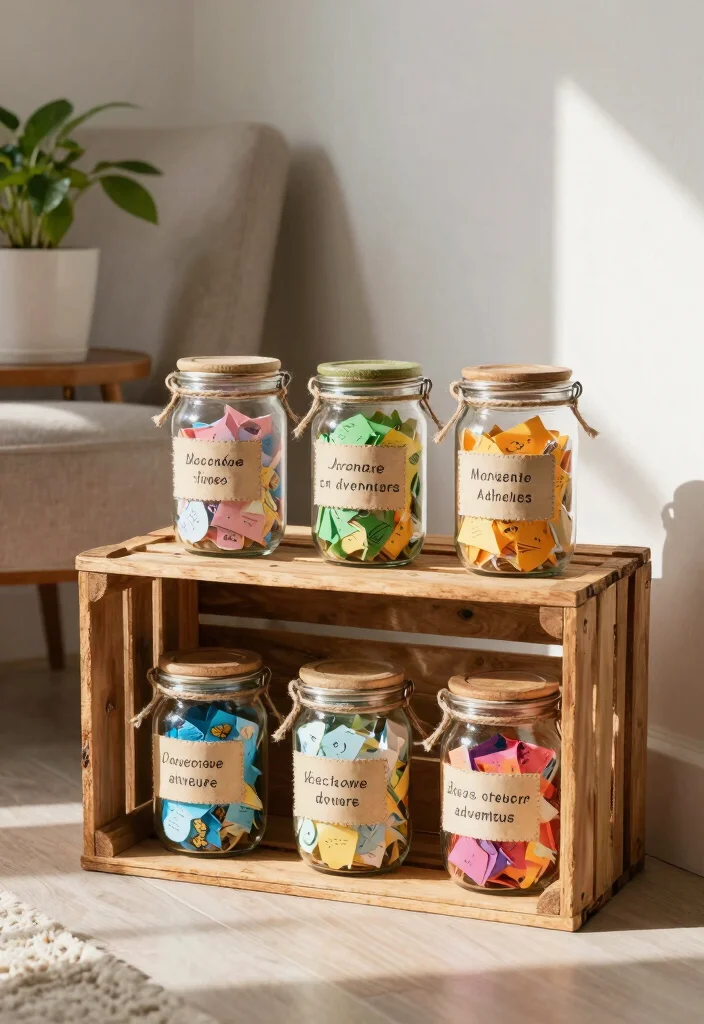 9 Bucket List Decoration Ideas: Creative Displays with an Eco-Friendly Twist - 2. Adventure Jars 1